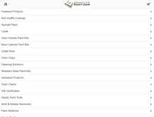 Tablet Screenshot of granitepaint.com